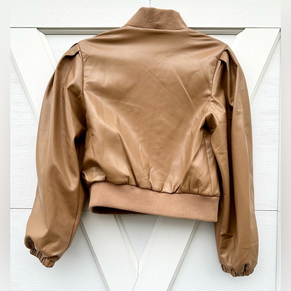 House of Harlow 1960_Iced Latte Faux Leather Jacket - Picture 3 of 3